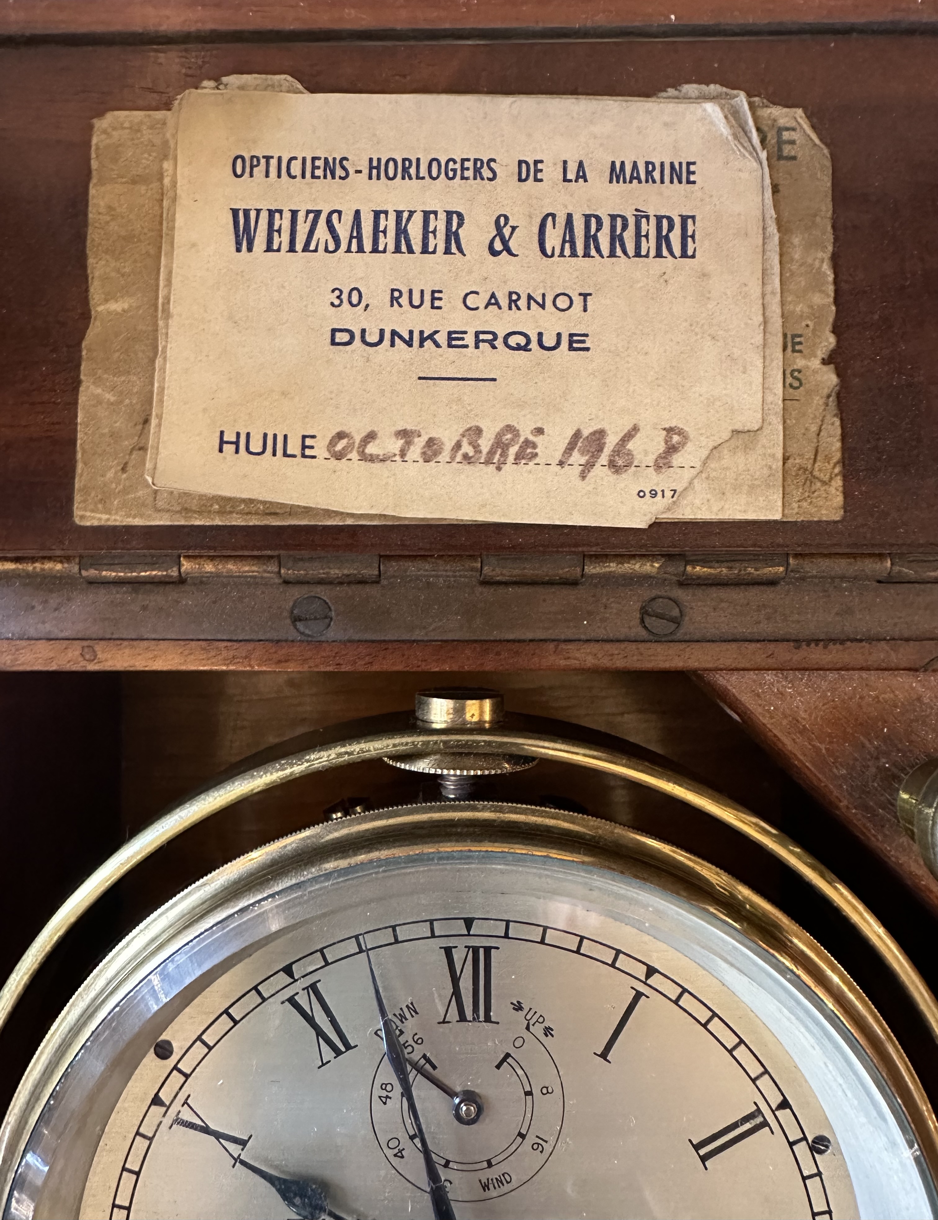 Морской хронометр, Англия, фирма "Томас Мерсер", кон. XIX века 